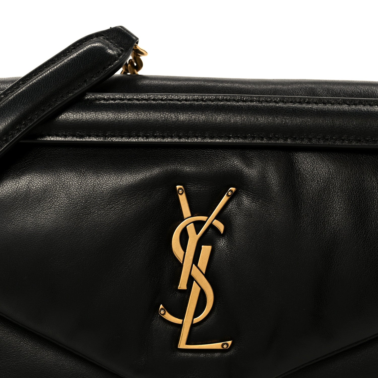 Saint Laurent Plunged Lambskin Calypso Black 9 of 11