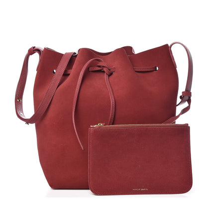 Mansur Gavriel Suede Bucket Bag Rococo 2 of 14