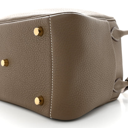 Hermes Taurillon Clemence Lindy 26 Etoupe 10 of 11