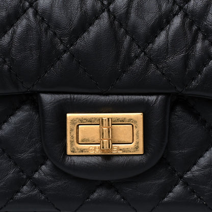Chanel Aged Calfskin Quilted 2.55 Reissue 225 Flap Black 7 of 11