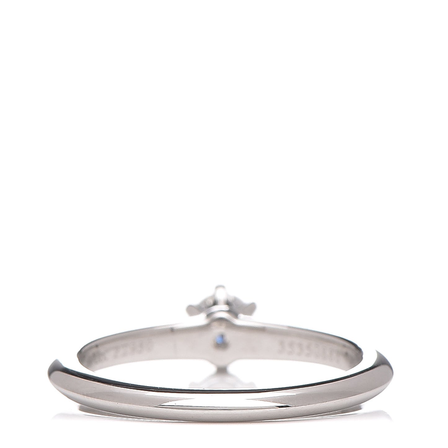 Platinum Diamond .24ct Solitaire Engagement Ring 51 5.75