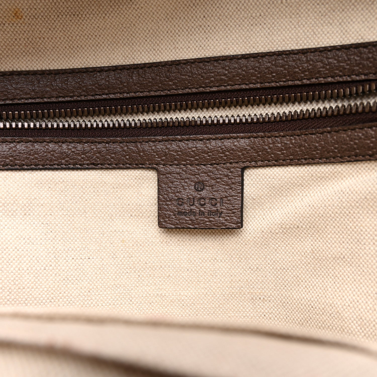 Gucci GG Supreme Monogram Calfskin Web Small Ophidia Day Backpack Beige Ebony New Acero 6 of 11