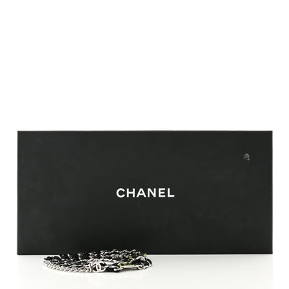 Chanel Lambskin Enamel CC Chain Belt Black Silver 4 of 4