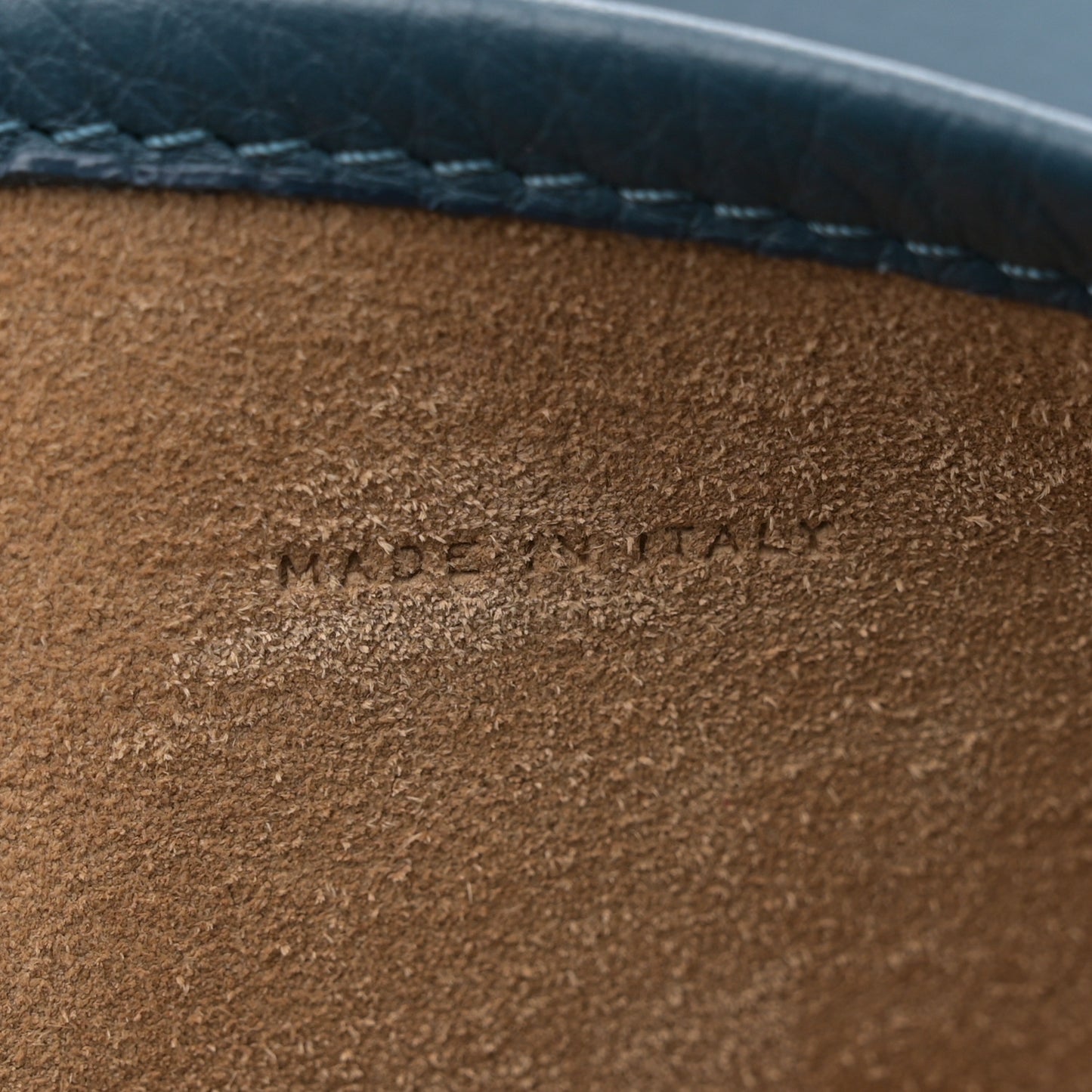 Grained Calfskin Medium N/S Park Tote Bluestone