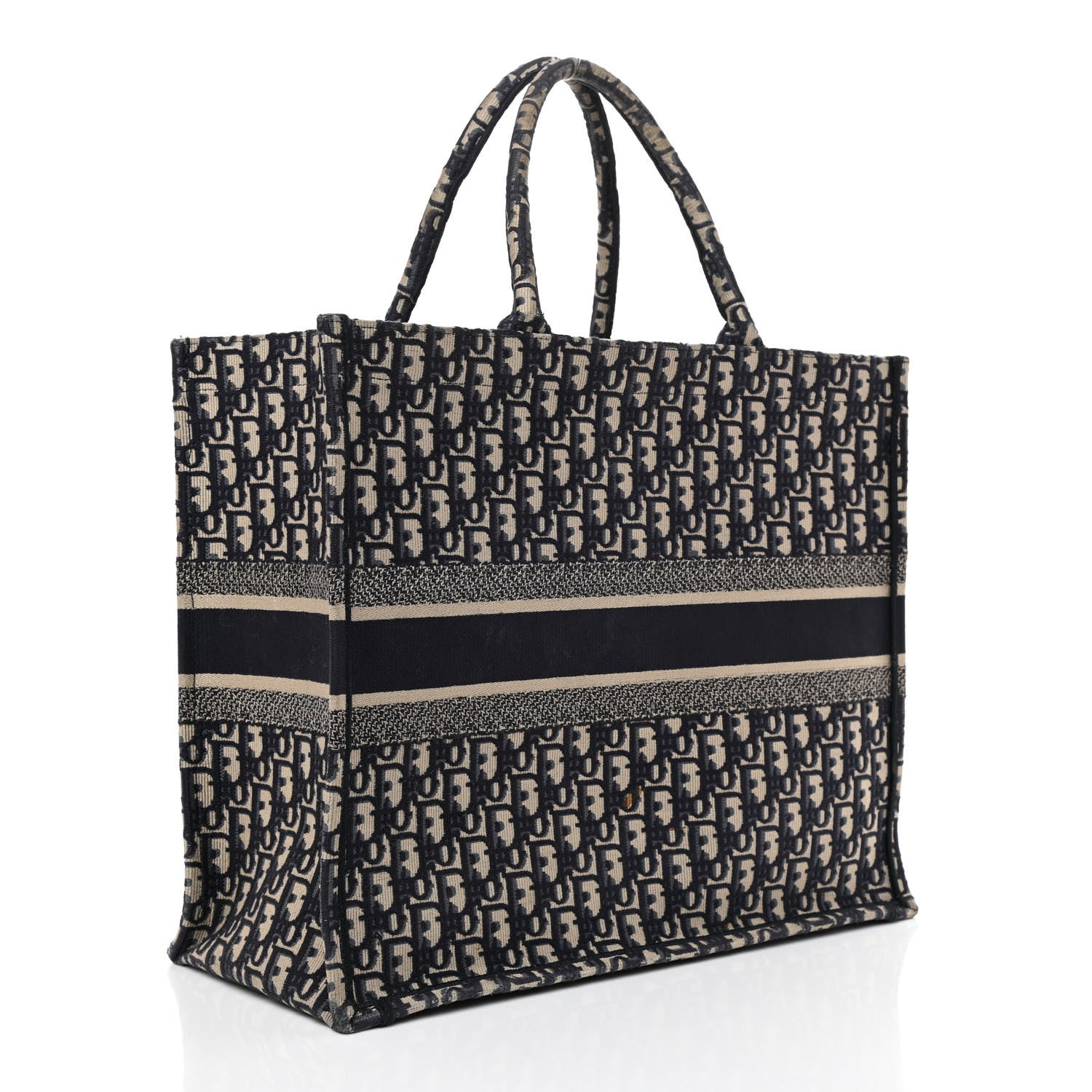 Christian Dior Oblique Book Tote Blue Multicolor 3 of 13