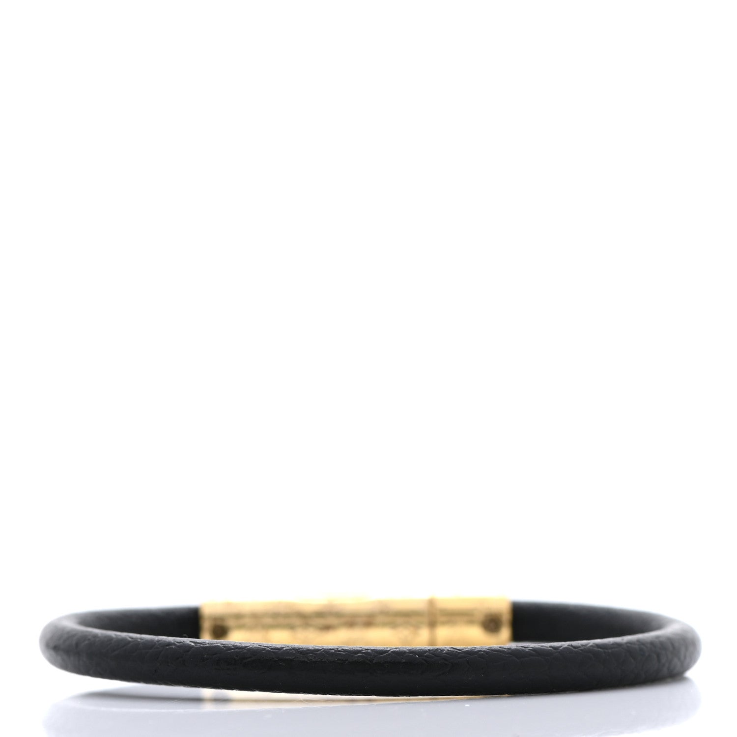 Louis Vuitton Calfskin Confidential Bracelet 17 Black 3 of 5