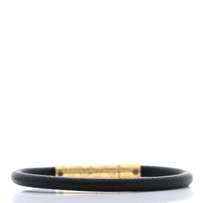Louis Vuitton Calfskin Confidential Bracelet 17 Black 3 of 5