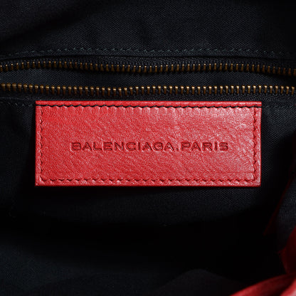 Balenciaga Agneau Classic Hardware Mini Pompon Coquelicot 7 of 11