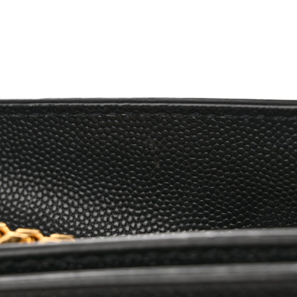 Saint Laurent Grain De Poudre Medium Classic Monogram Kate Satchel Black 17 of 19