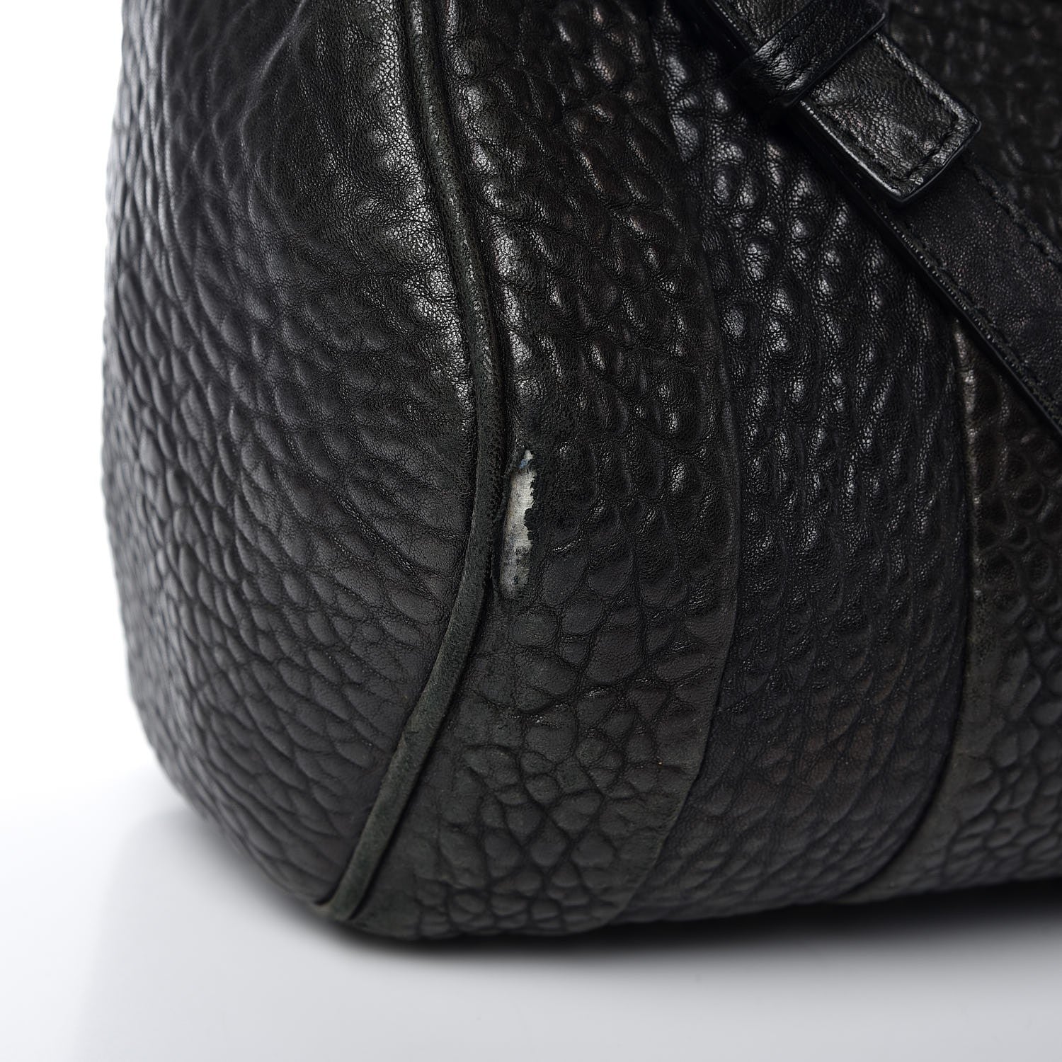Alexander Wang Pebbled Lambskin Rockie Black Pale Gold Hardware 9 of 17