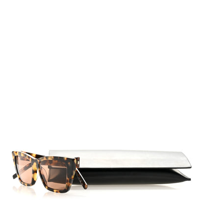 Saint Laurent Acetate Mica Cat Eye Sunglasses SL 276 Spotted Havana Brown 8 of 8