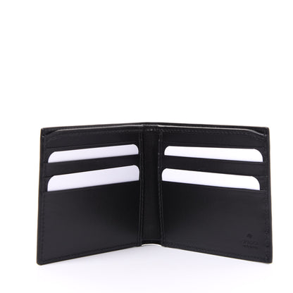 Gucci Plutone Calfskin Logo Bi-Fold Wallet Black 4 of 9