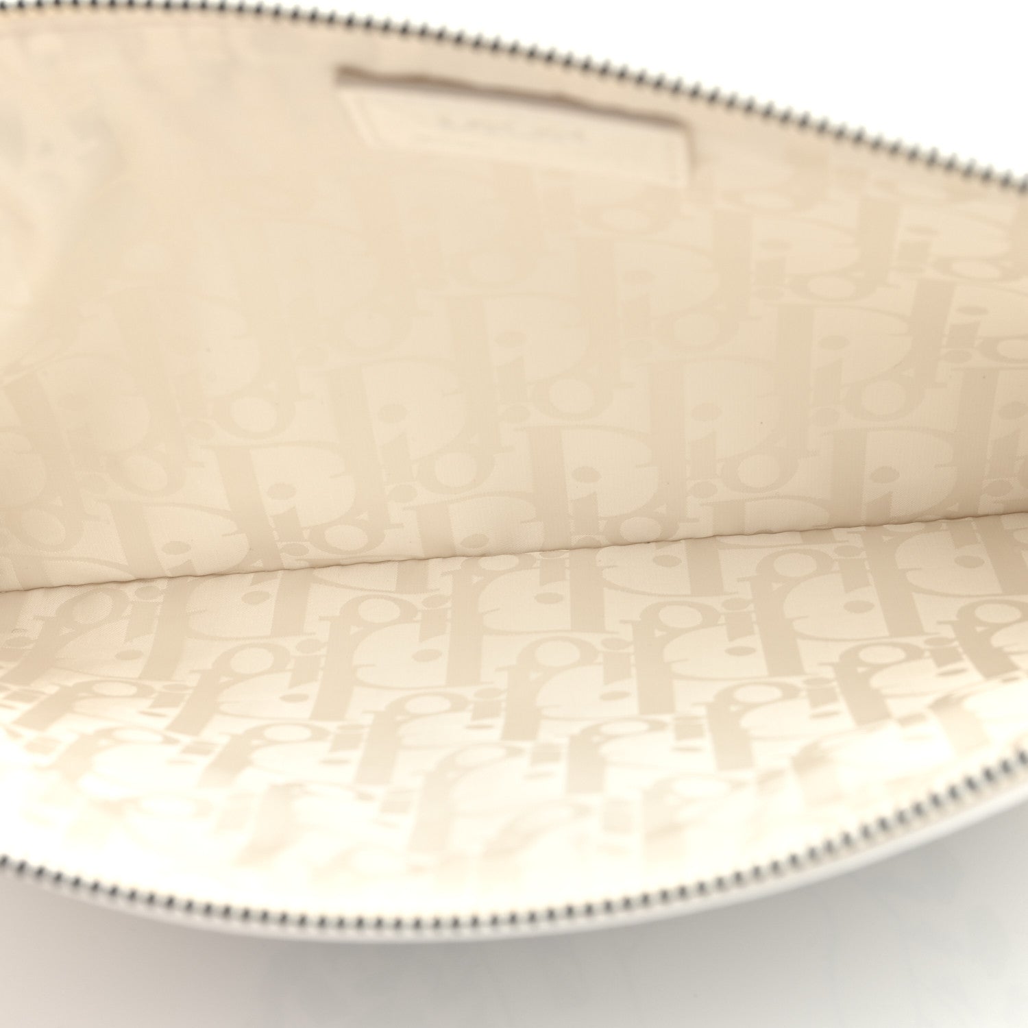 Christian Dior Vinyl Dog Cosmetic Pouch White Blue 5 of 6