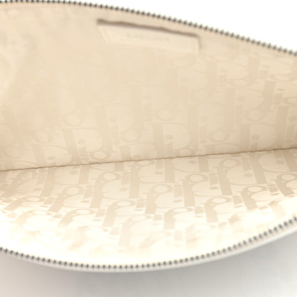 Christian Dior Vinyl Dog Cosmetic Pouch White Blue 5 of 6