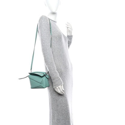 Loewe Calfskin Mini Puzzle Edge Bag Fresh Mint 2 of 9