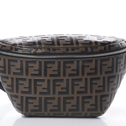 Fendi Vitello Century Bi-Color FF 1974 Embossed Belt Bag Maya Black 8 of 8