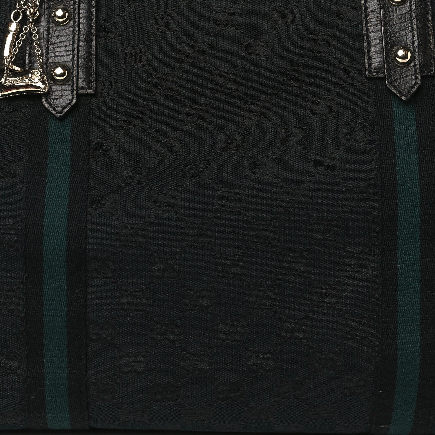 Gucci Monogram Large Jolicoeur Tote Black 8 of 10