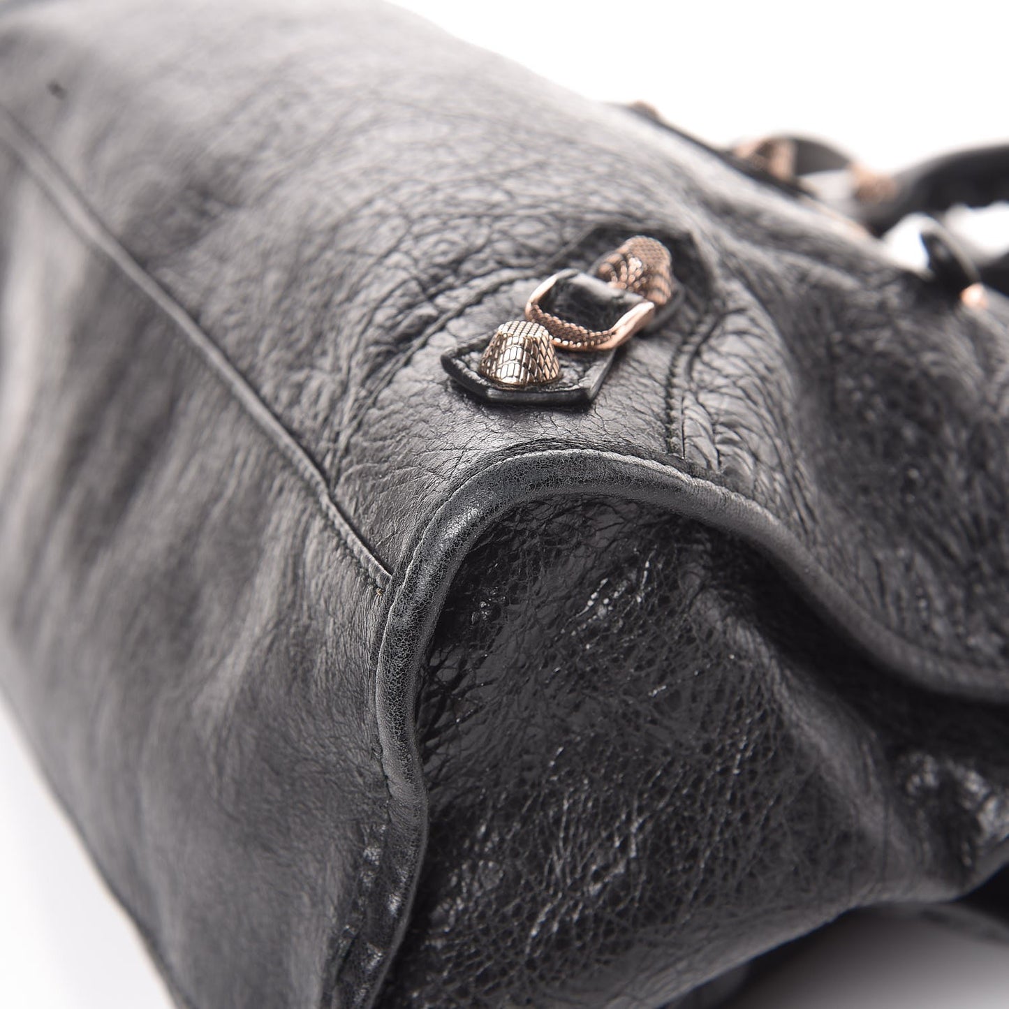 Agneau Giant 12 Rose Gold Hardware City Black