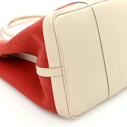 Hermes Grand Chevron Weave Negonda Garden Party 36 MM Rouge 9 of 11