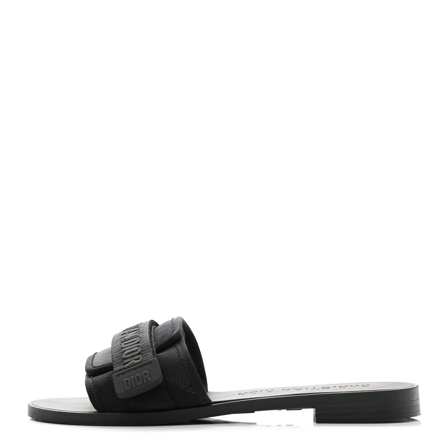Christian Dior Technical Stretch Fabric Camouflage Dio(r)evolution Slide Sandals 38 Black Military 1 of 9