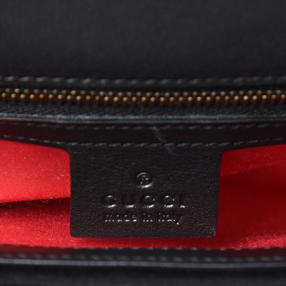Gucci Velvet Matelasse Small GG Marmont Shoulder Bag Black 7 of 8