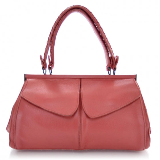 Bottega Veneta Leather Frame Satchel 1 of 8