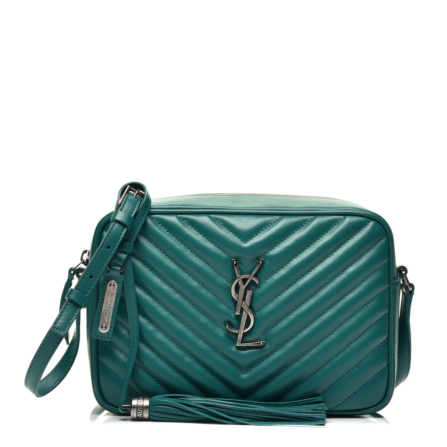 Calfskin Matelasse Monogram Lou Camera Bag Green