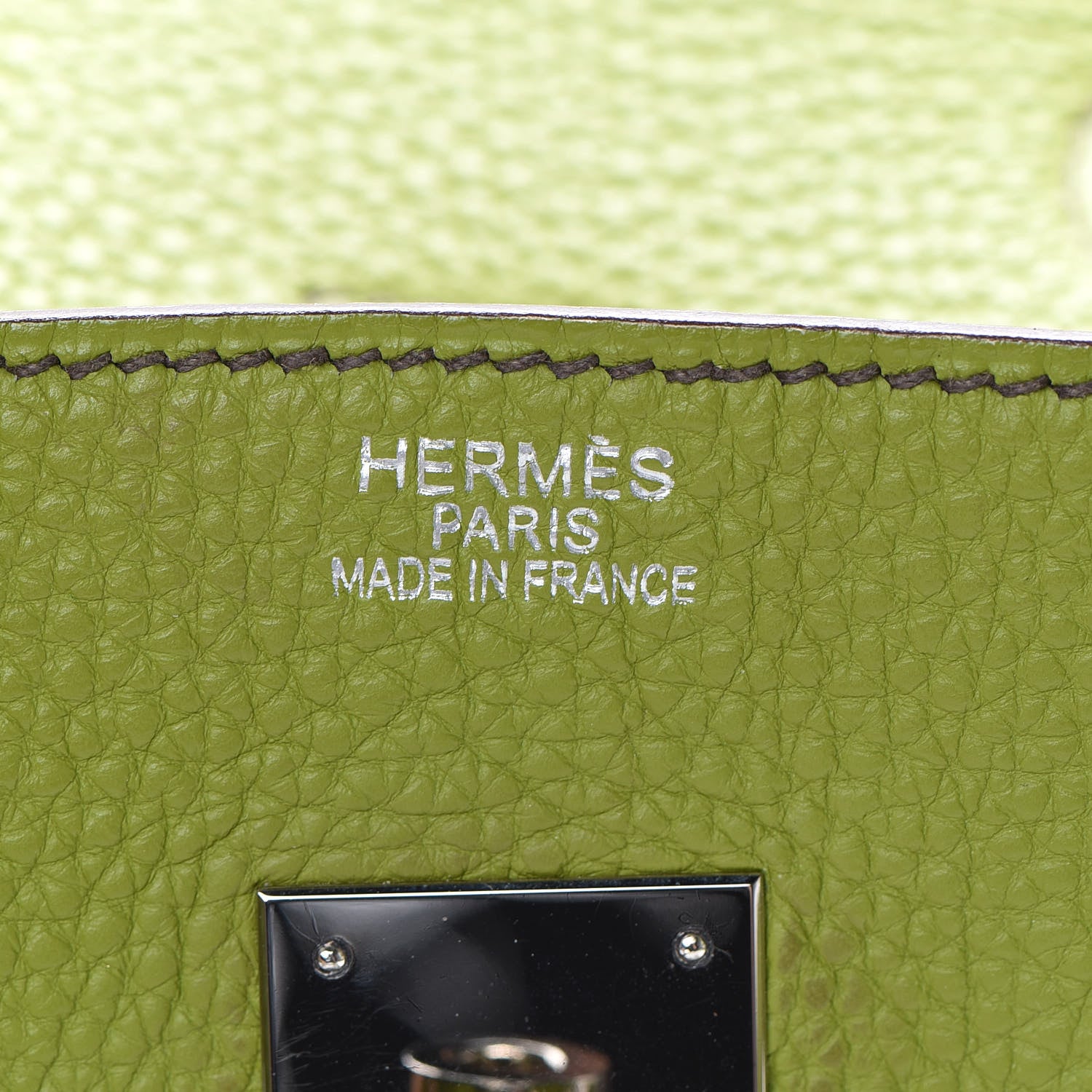 Hermes Togo Birkin 35 Vert Anis 19 of 37