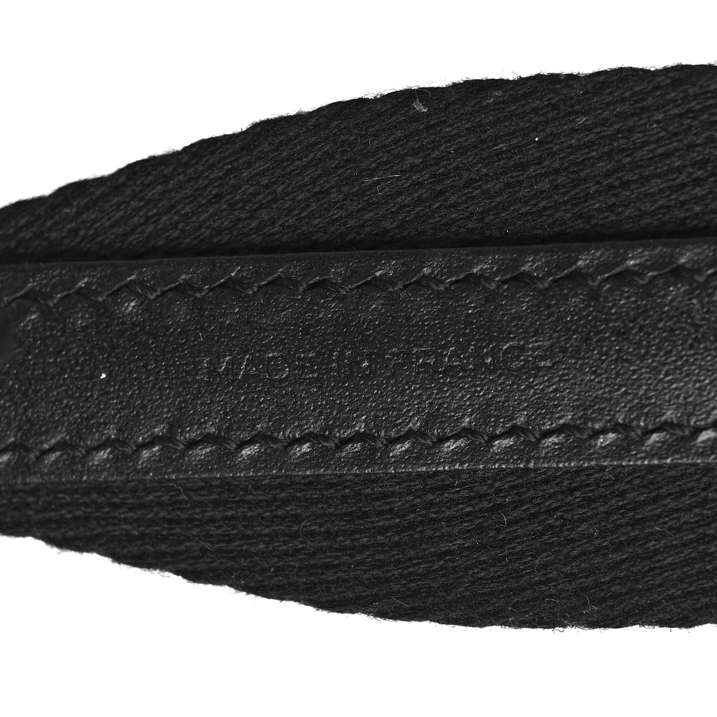 Canvas Calfskin Adjustable Shoulder Strap Black