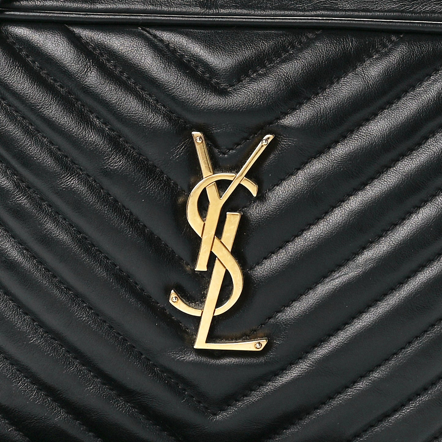 Calfskin Matelasse Monogram Lou Camera Bag Black