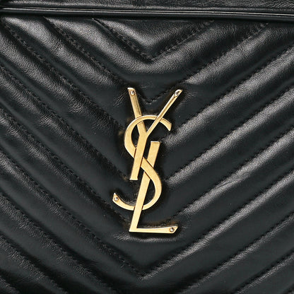 Saint Laurent Calfskin Matelasse Monogram Lou Camera Bag Black 7 of 11