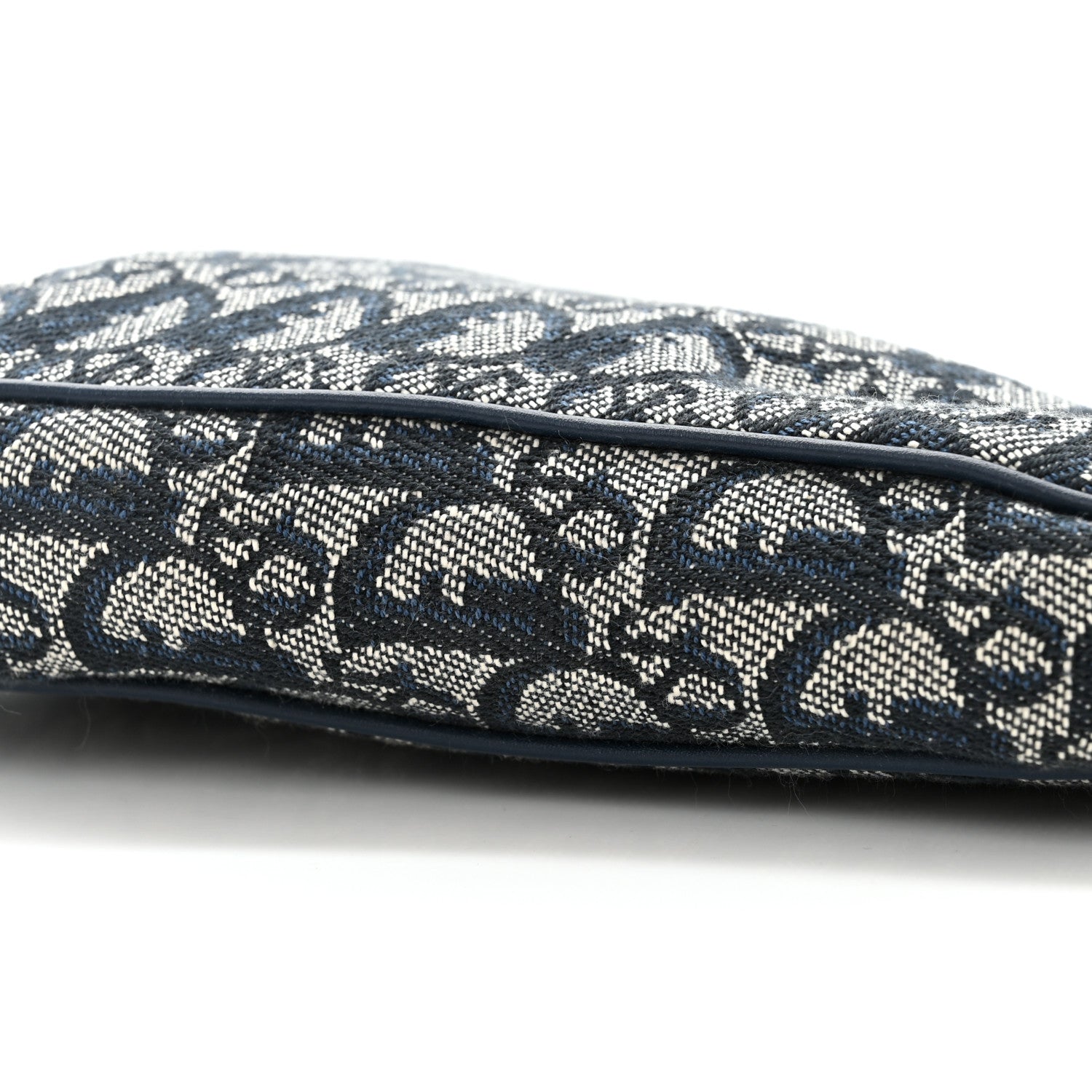 Christian Dior Monogram Mini Saddle Pochette Navy 10 of 10