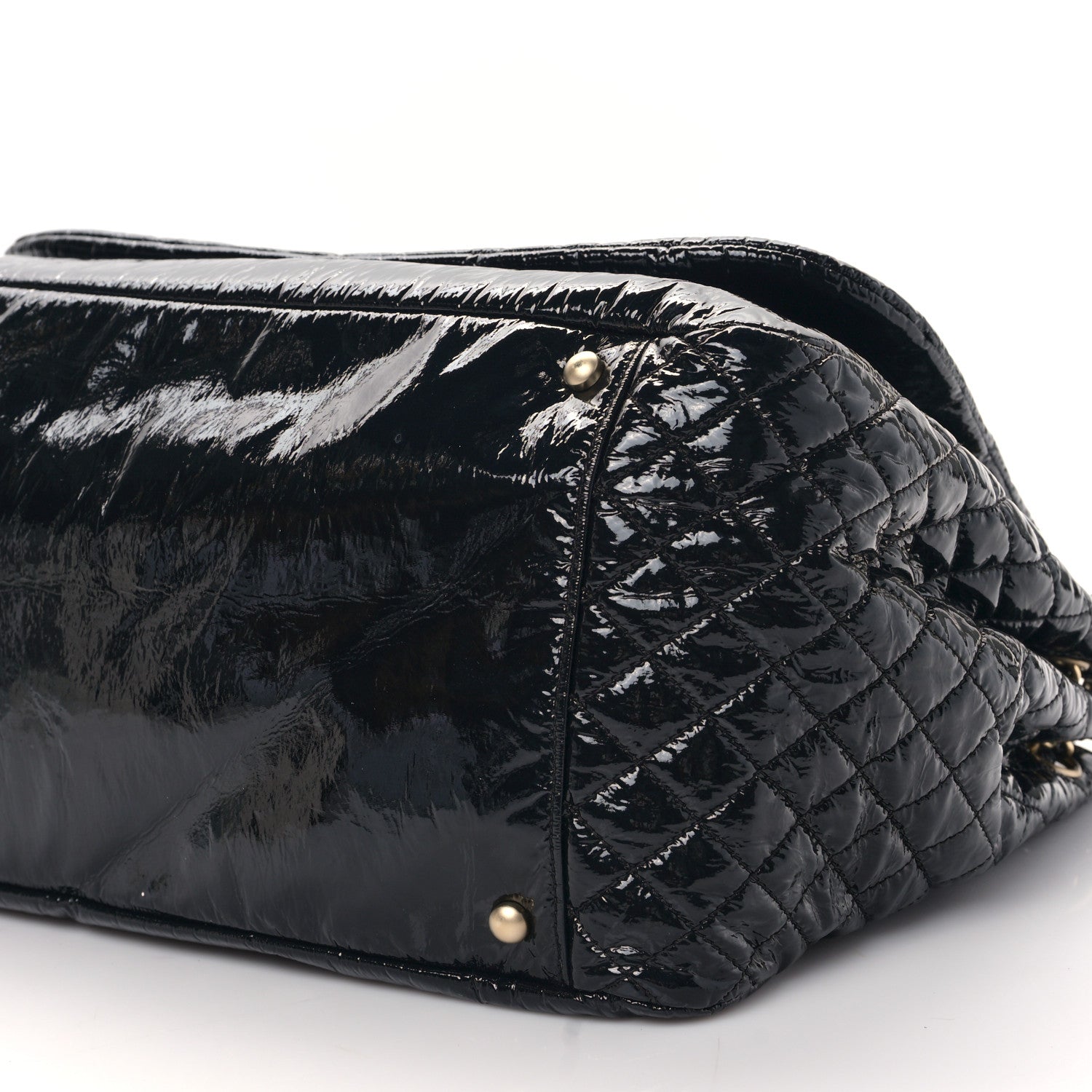 Chanel Vinyl XL Rock and Chain Flap Black 8 of 8