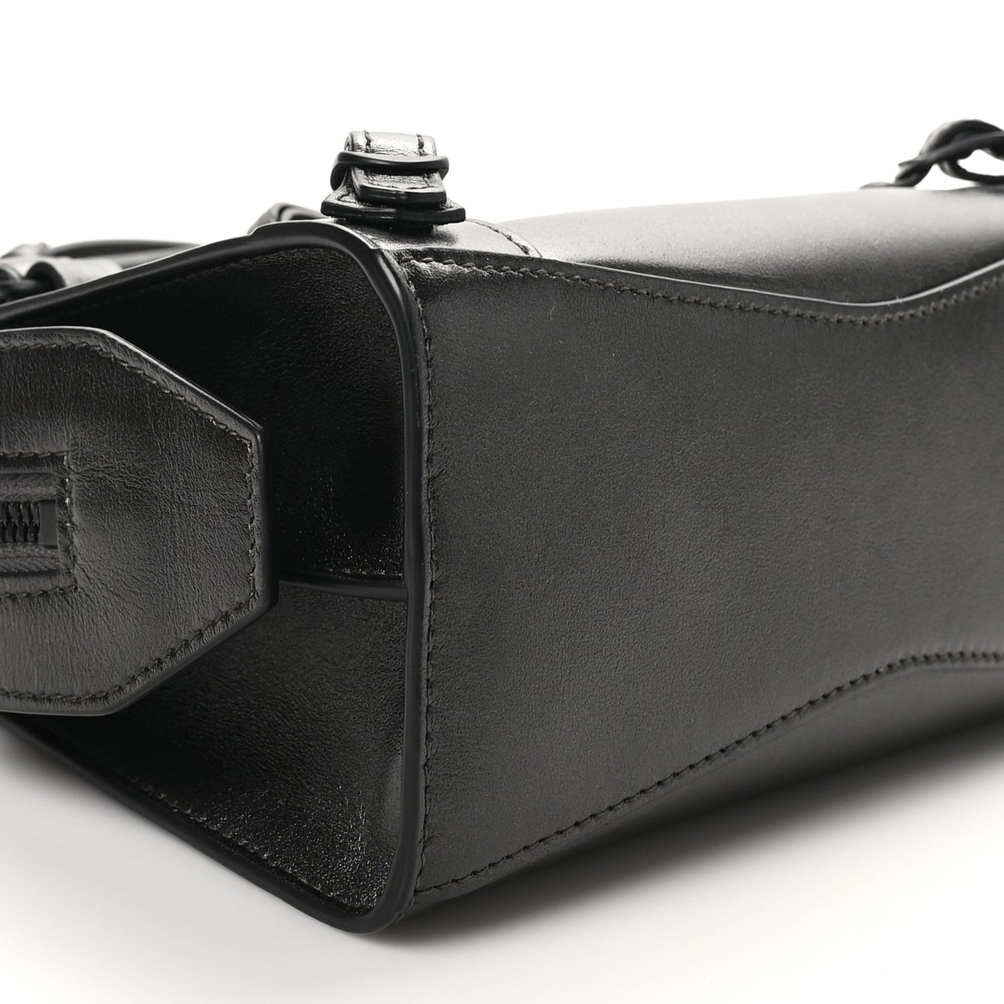 Smooth Calfskin Neo Classic Black Hardware Mini City Gunmetal