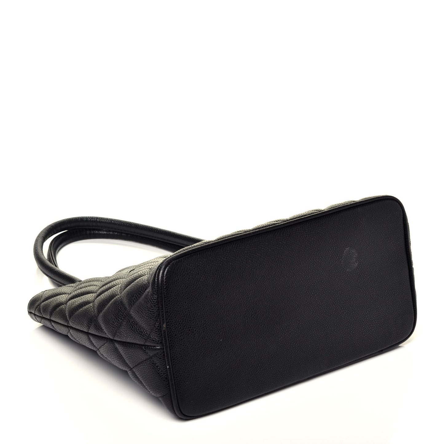 Caviar Quilted Medallion Tote Black