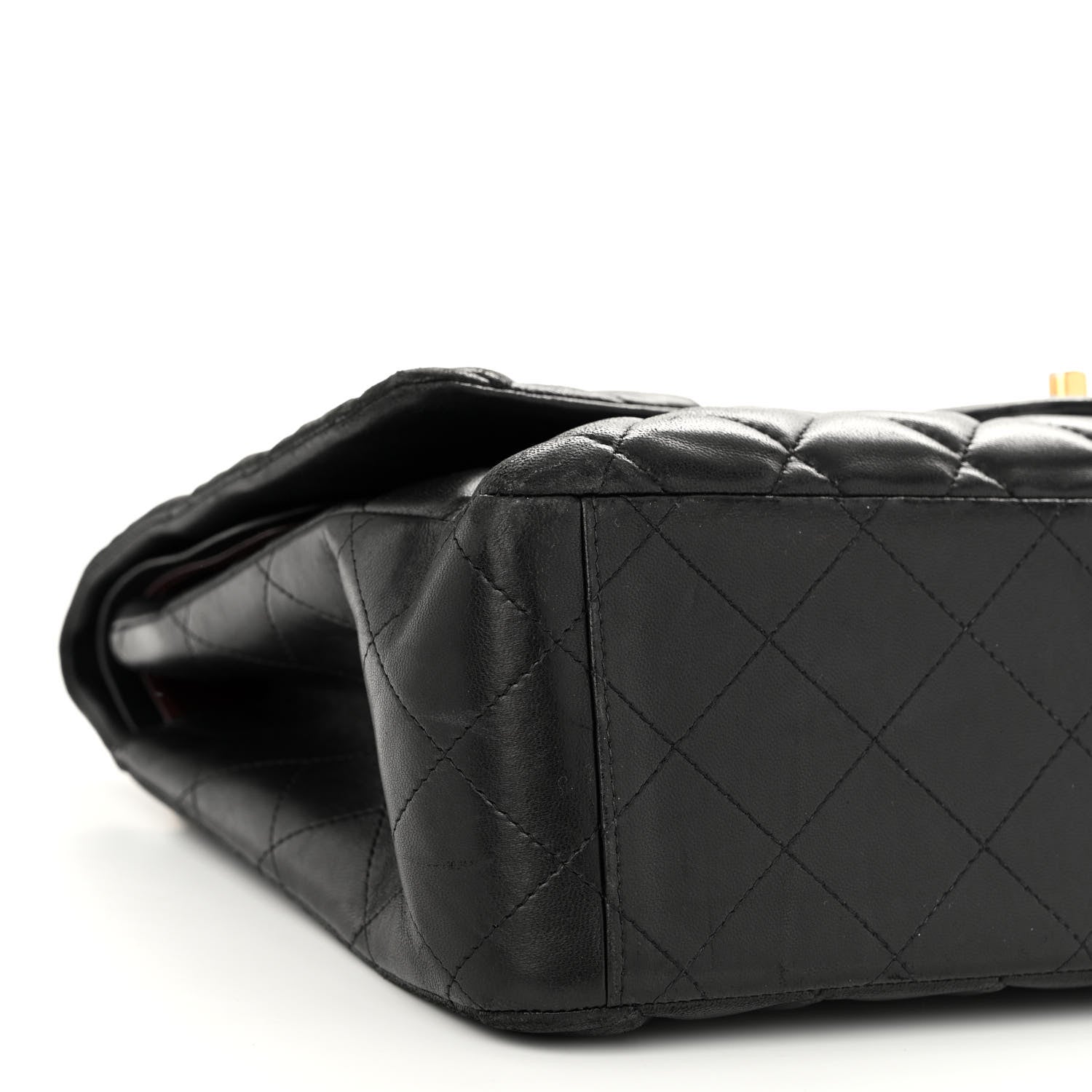 Chanel Lambskin Quilted Maxi Double Flap Black 9 of 11
