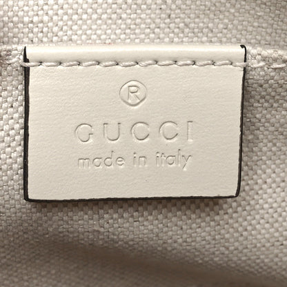 Gucci Boarded Plutone Calfskin Mini Horsebit 1955 Top Handle Bag Mystic White 7 of 10