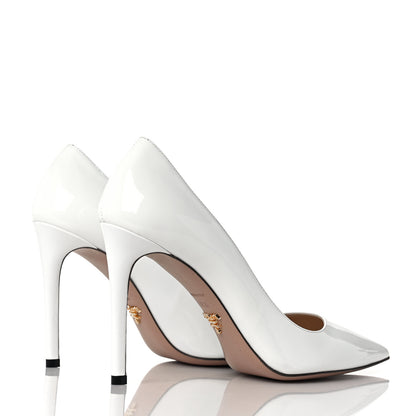 Prada Vernice Pumps 38.5 White 4 of 7