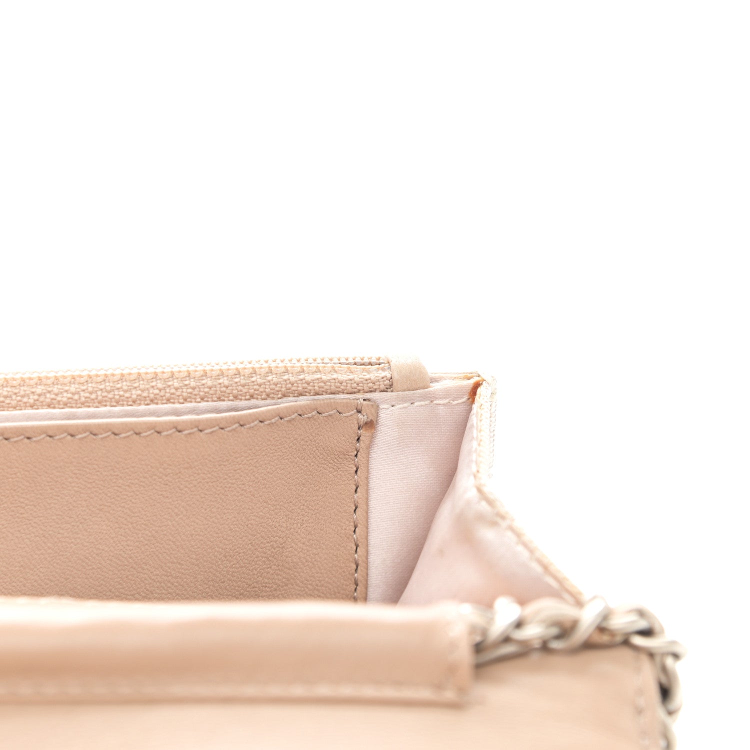 Chanel Nylon Travel Wallet On Chain WOC Beige 17 of 18