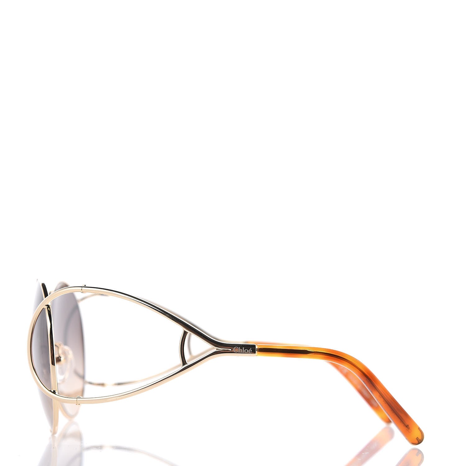 Chloe Jackson Oversized Round Sunglasses CE124S Blonde Havana 2 of 7