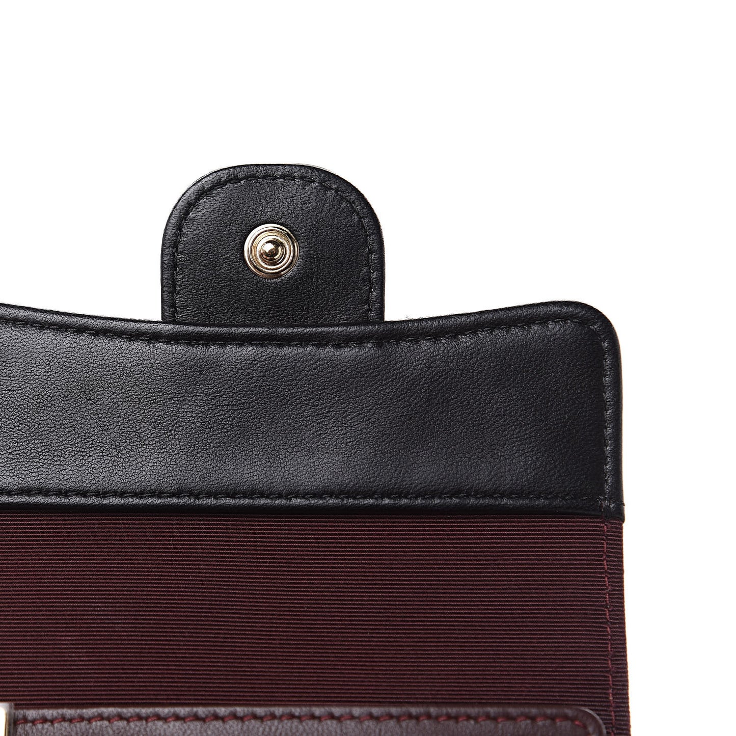 Lambskin Quilted 4 Key Holder Black