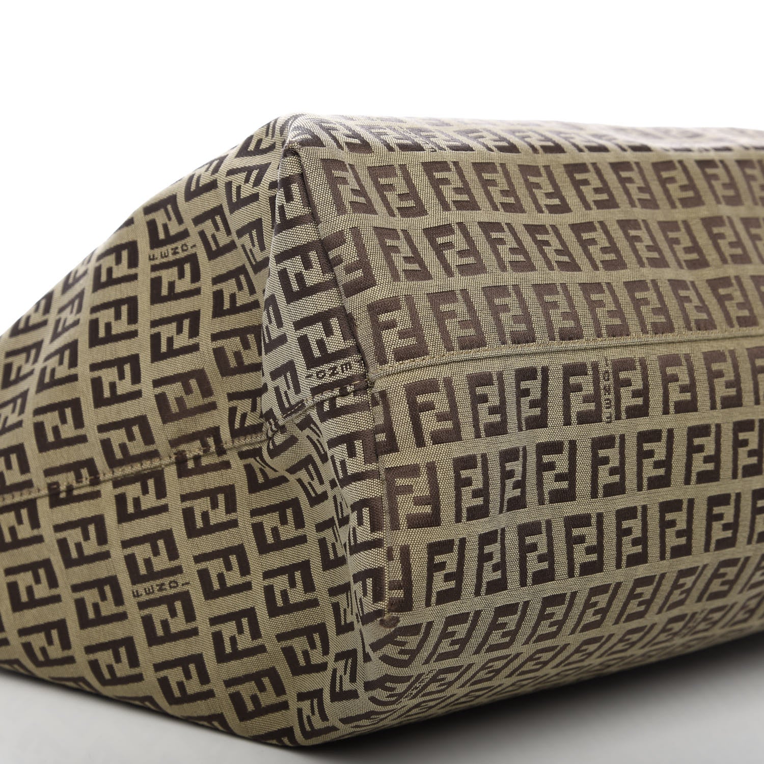 Fendi Zucchino Shopping Tote Brown 6 of 8