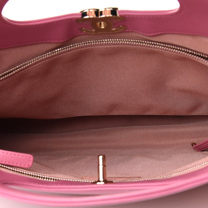 Chanel Lambskin Quilted Large 31 Shopping Bag Pink Beige 4 of 5