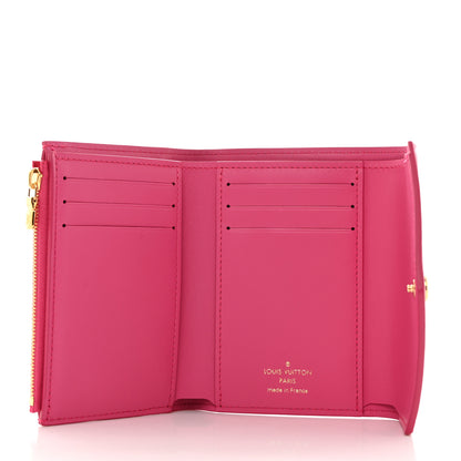 Louis Vuitton Calfskin Nanogram Embossed Victorine Wallet Rose 5 of 6