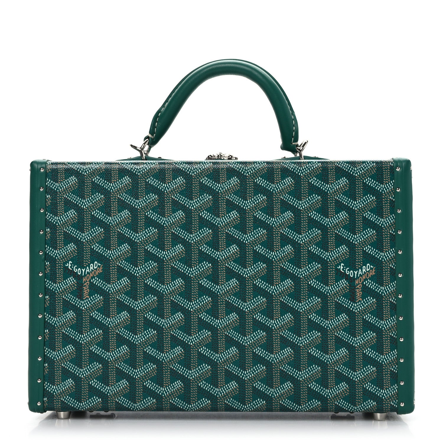 Goyard Goyardine Grand Hotel Trunk Bag Green 1 of 9