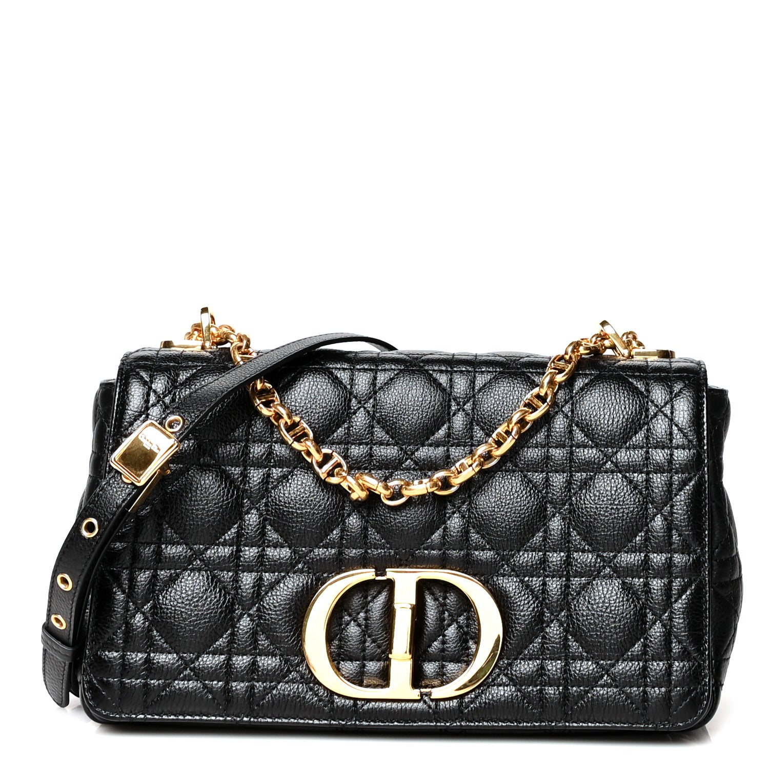 Christian Dior Calfskin Cannage Medium Caro Bag Black 1 of 10