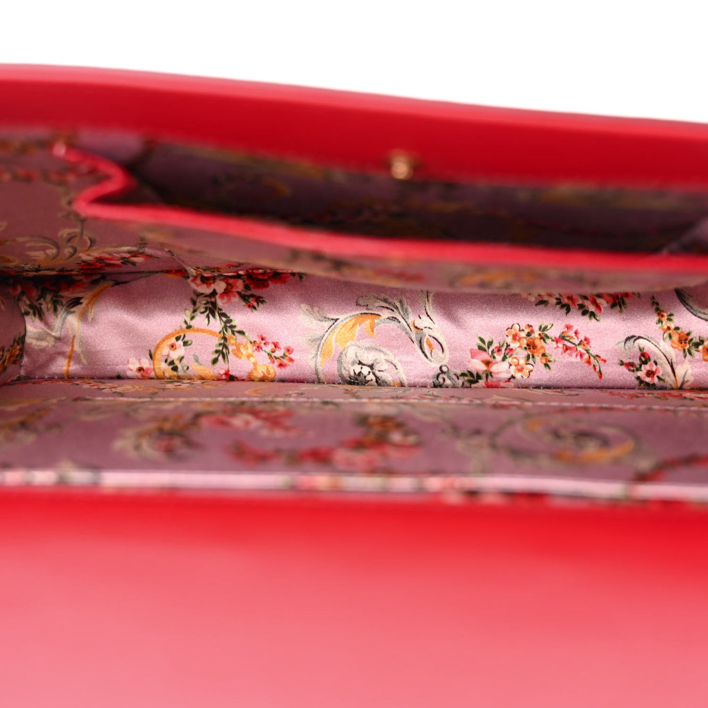 Calfskin Snakeskin Studded Medium Ottilia Top Handle Bag Red