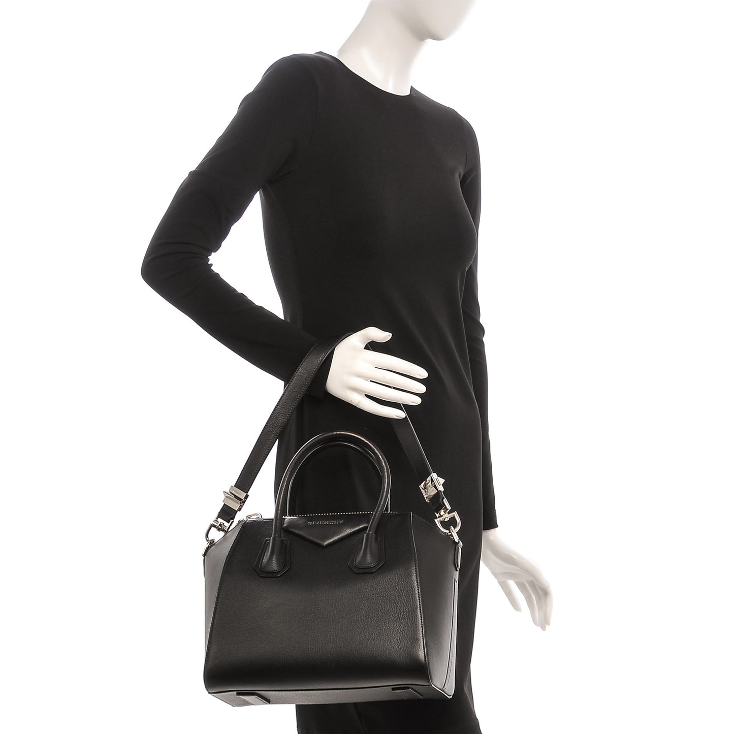 Sugar Goatskin Small Antigona Black