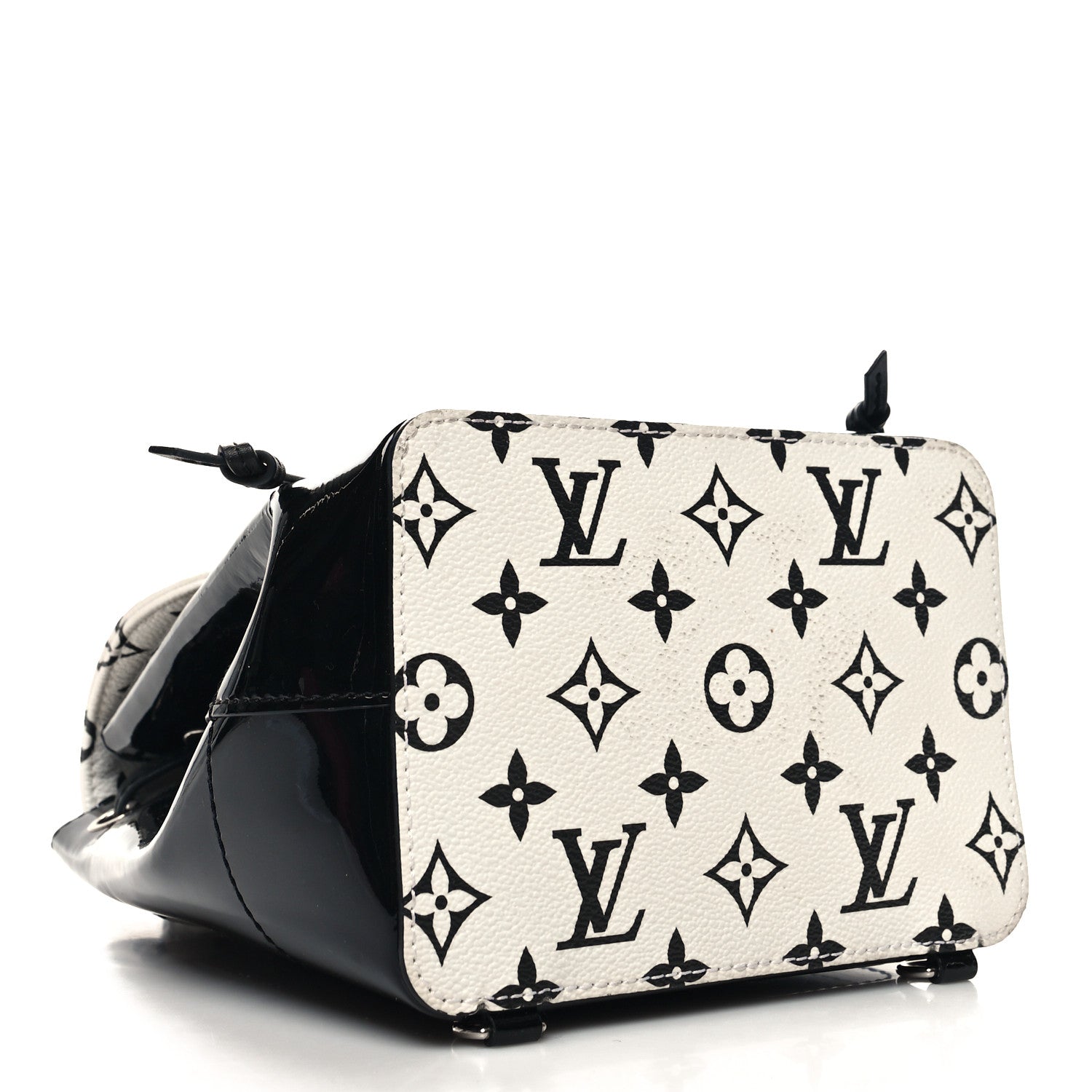 Louis Vuitton Patent Monogram Hot Springs Backpack Black White 4 of 10