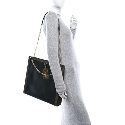 Louis Vuitton Calfskin Monogram Nova Vibe MM Black 2 of 10